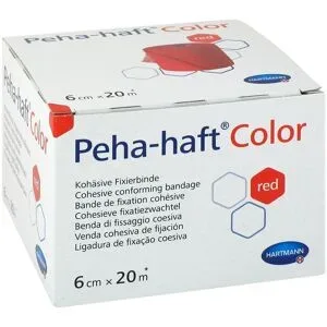 Peha Haft Color Fixierbinde 6cmx20m rot
