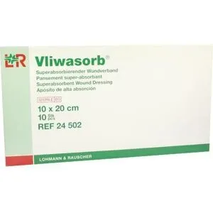 Vliwasorb superabsorb.Saugkomp.steril 10x20 cm