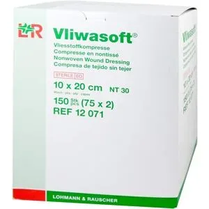 Vliwasoft Vlieskompressen 10x20 cm steril 4l.