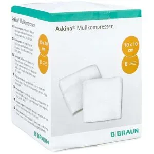 Braun Askina Mullkompressen 10x10 cm unsteril