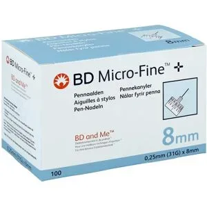 Bd Micro-fine+ 8 mm Nadeln 0,25x8 mm