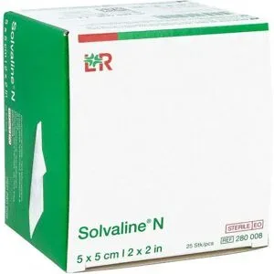 Solvaline N 5x5 cm steril Kompressen