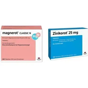 Wörwag Magnerot Classic N Tabletten+ Zinkorot 25 Mg Tabletten
