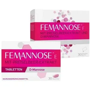 Femannose E Tabletten (30 stk) & Femannose F Granulat (30 stk)