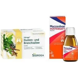 Sidroga Husten- und Bronchialtee + Mucosolvan Hustensaft