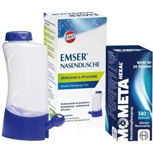Emser Nasendusche + MometaHexal Heuschnupfenspray