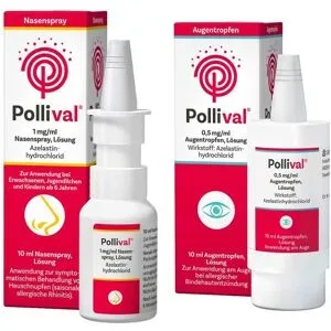 Pollival 1 Mg/ml Nasenspray und Pollival 0,5 Mg/ml Augentropfen