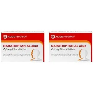 AL Aliud Pharma Naratriptan AL akut 2,5 mg Filmtabletten bei Migräne