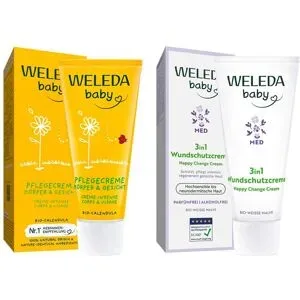 Weleda Weisse Malve Wundschutzcreme & Calendula Pflegecreme