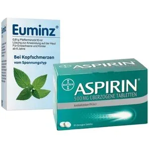 Aspirin 500mg + Euminz äußerlich