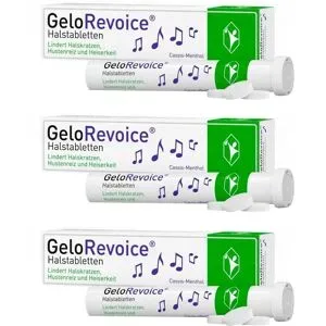 GeloRevoice Halstabletten Cassis Menthol Lutschtabletten