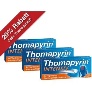 Thomapyrin Intensiv bei Migräne & Kopfschmerzen