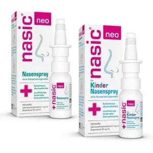 Nasic neo Nasenspray Erwachsene und Nasic neo Nasenspray Kinder