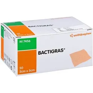Bactigras antiseptische Paraffingaze 5mx5cm