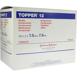 Topper 12 Kompr.steril 7,5x7,5 cm
