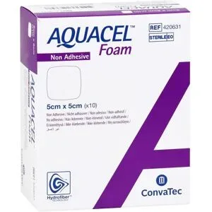 Aquacel Foam nicht adhäsiv 5x5 cm Verband