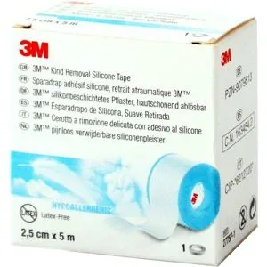 3M silikonbeschichtetes Pflaster 2,5 cmx5 m Rollen