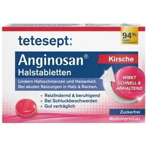 Tetesept Anginosan Halstabletten zuckerfrei Kirsch