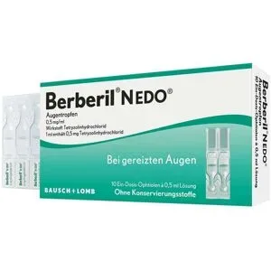 Berberil N EDO Augentropfen bei akut geröteten, gereizten Augen
