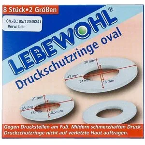 Lebewohl Druckschutzringe oval