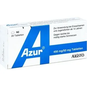 Azur 450mg Paracetamol/50mg Coffein