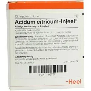 Acidum Citricum Injeel Ampullen