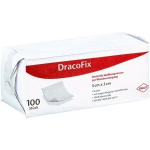 Dracofix Op-kompressen 5x5 cm unsteril 8fach