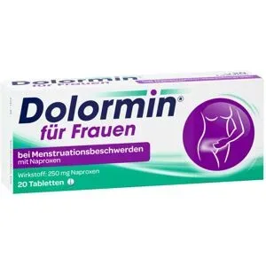 Dolormin für Frauen bei Regelschmerzen mit Naproxen