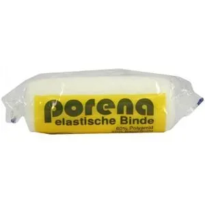 Porena elastische Mullbinde 8 cm weiss mit Cello