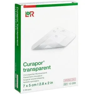 Curapor Wundverband transparent 5x7 cm steril