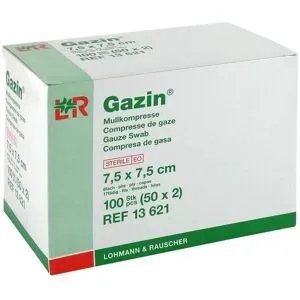 Gazin Kompressen 7,5x7,5cm 8fach steril