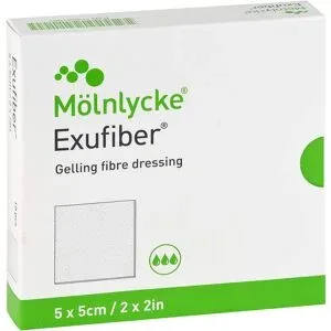 Exufiber 5x5 cm Gel-faserverband