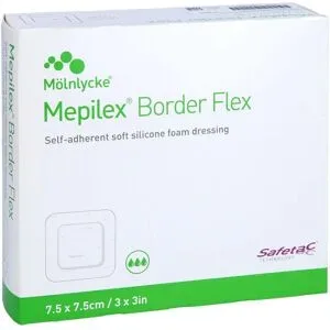 Mepilex Border Flex Schaumverb.haftend 7,5x7,5 cm