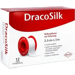 Dracosilk Rollenpflaster 2,5 cmx5 m ohne Schutzring