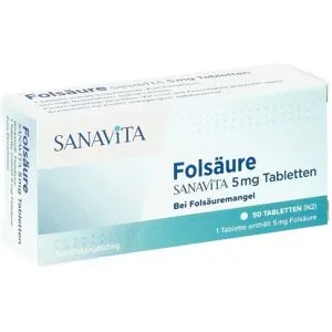 Folsäure Sanavita 5 mg Tabletten