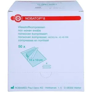 Nobatop 8 Kompressen 10x10 cm steril