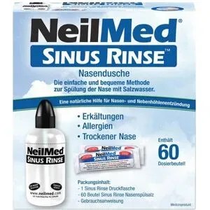 Neilmed® Sinus Rinse Nasendusche + 60 Dosierbeutel Nasenspülsalz