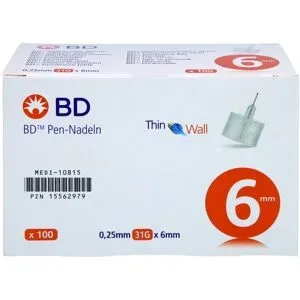Bd Pen-nadeln 0,25x6 mm