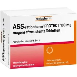 ASS-ratiopharm PROTECT 100 mg magensaftresistente Tabletten