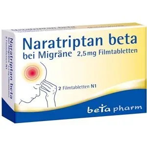 Naratriptan Beta bei Migräne 2,5 Mg Filmtabletten