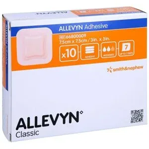 Allevyn Adhesive 7,5x7,5 cm haftende Wundauflage