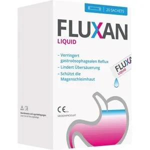 Fluxan Liquid Sachets gegen Sodbrennen und Reflux