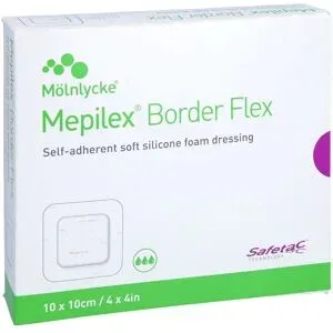 Mepilex Border Flex Schaumverb.haft.10x10 cm
