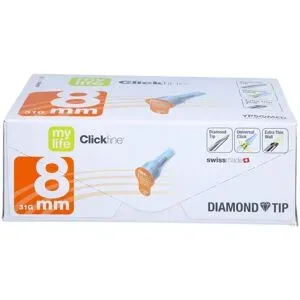 Mylife Clickfine Pen-nadeln 8 mm 31 G Diamond Tip
