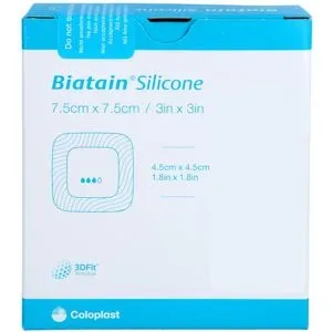 Biatain Silicone Schaumverband 7,5x7,5 Cm
