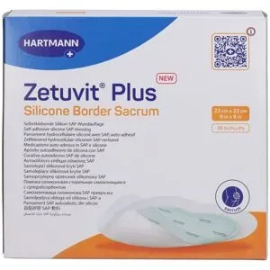Zetuvit Plus Silicone Border Sacrum 23x23 Cm