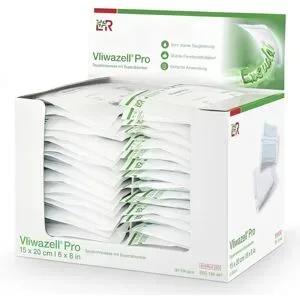 Vliwazell Pro Superabsorb.kompr.steril 15x20 Cm