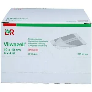 Vliwazell Saugkompressen Steril 10x10 Cm