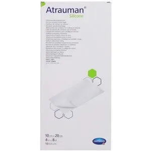 Atrauman Silicone Steril 10x20 Cm Kompressen