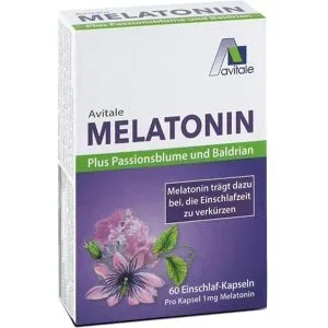 Melatonin+Passionsblume+Baldrian Kapseln